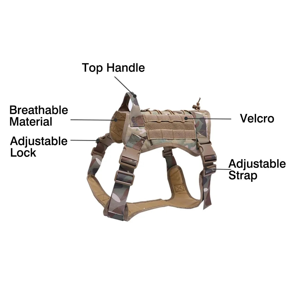 Nylon Tactical Dog Harness